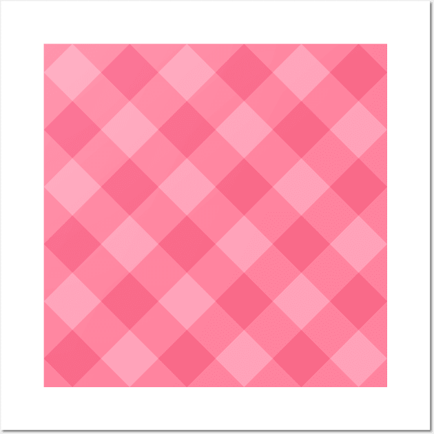 Pink Plaid Wall Art by PlaidDesign